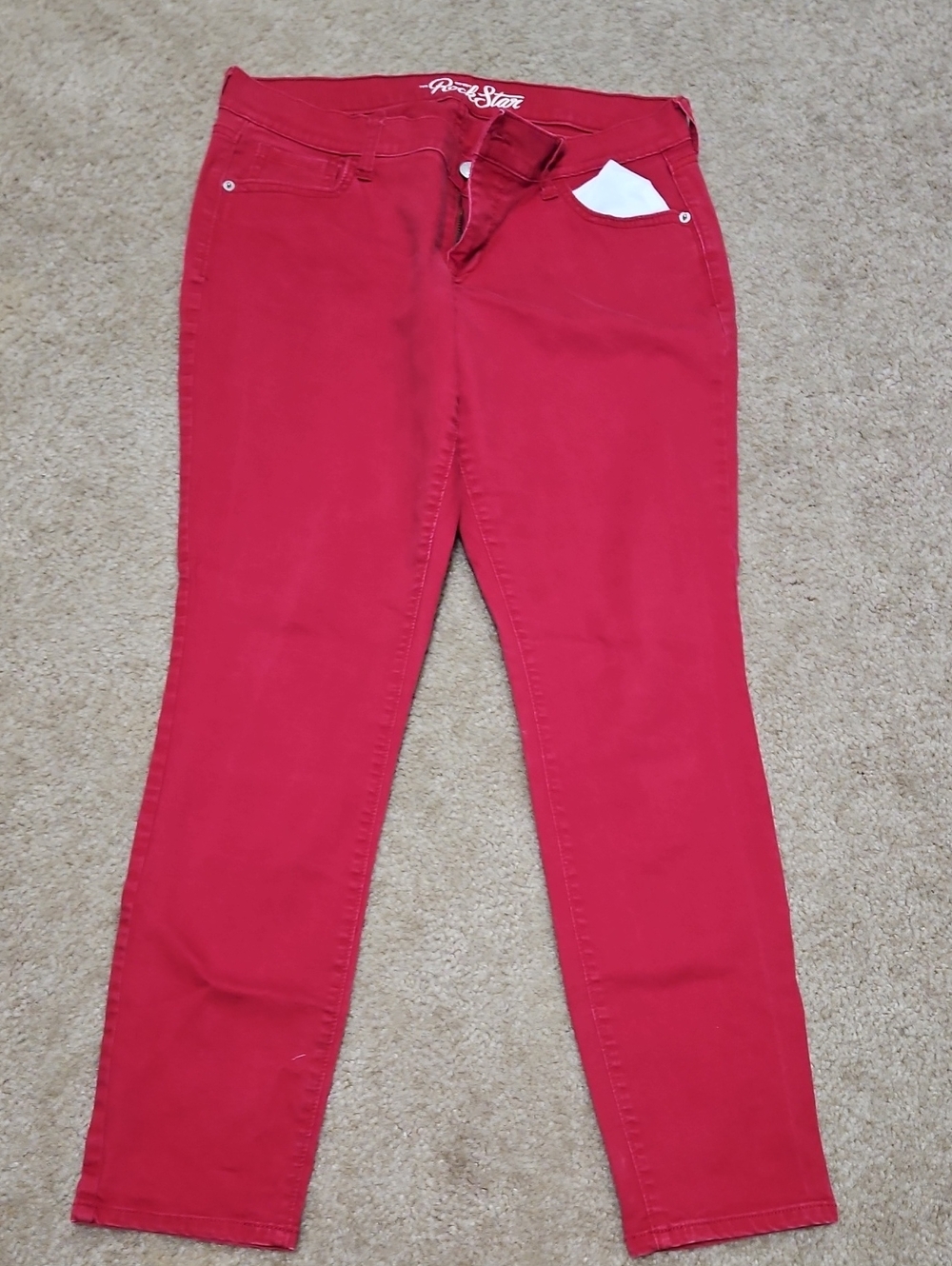 Old Navy Red Skinny Jeans Rockstar. 14